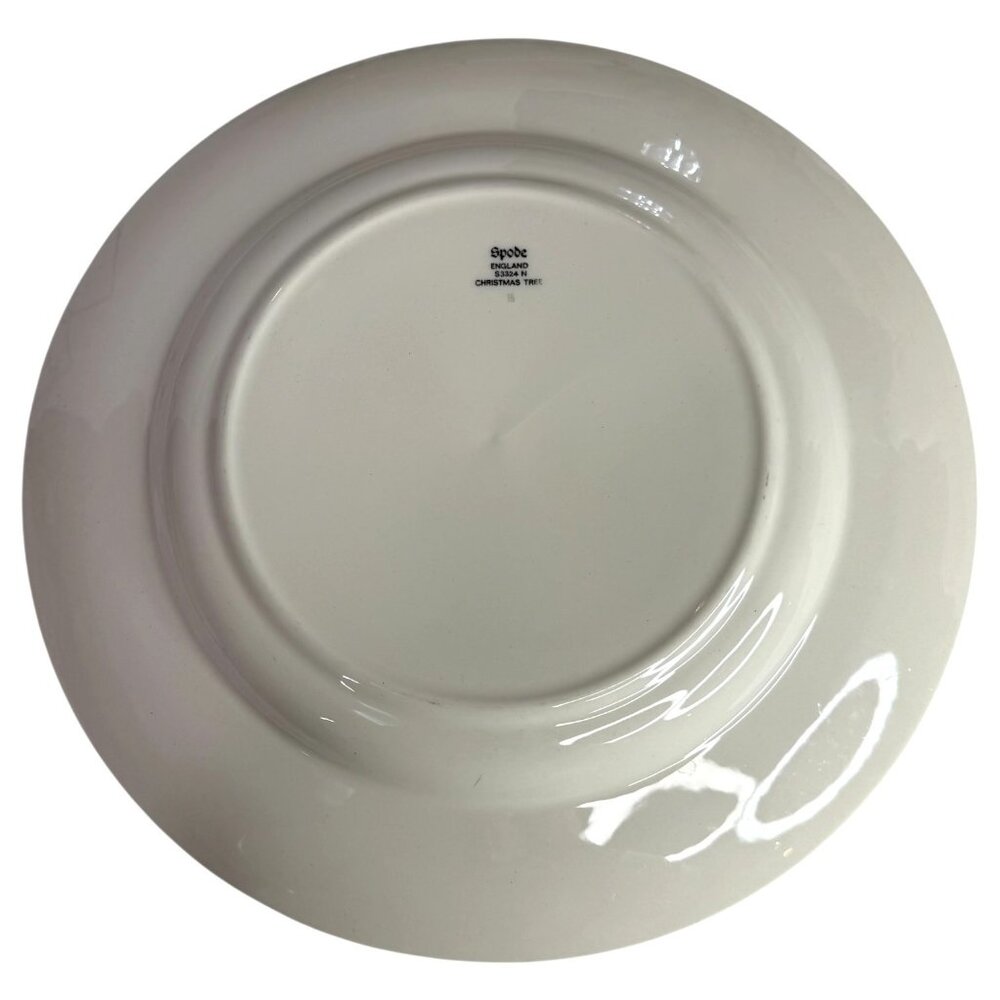 4 VTG Spode Christmas Tree Dinner Plates 10.75” Made In England S3324-Y Set - Picture 7 of 11